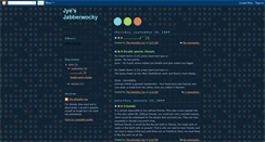Desktop Screenshot of jyesjabberwocky.blogspot.com