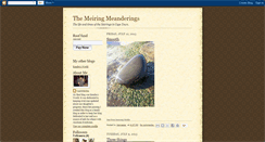 Desktop Screenshot of meiringmeanderings.blogspot.com