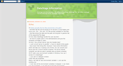 Desktop Screenshot of datastageforu.blogspot.com