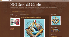 Desktop Screenshot of notiziariomassonicoitalianomondonews.blogspot.com