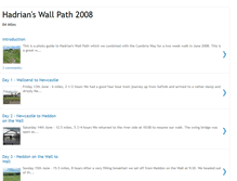 Tablet Screenshot of hadrianswall08.blogspot.com