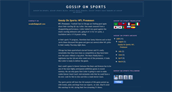 Desktop Screenshot of gossiponsports.blogspot.com