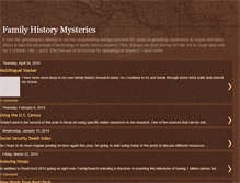 Tablet Screenshot of familyhistoryresource.blogspot.com