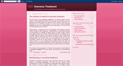 Desktop Screenshot of anorexia-treatment-entry.blogspot.com