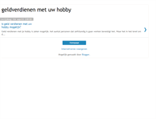 Tablet Screenshot of hobbygeldverdienen.blogspot.com