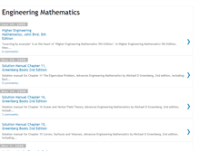 Tablet Screenshot of engineering-mathematics.blogspot.com