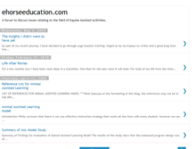 Tablet Screenshot of ehorseeducation.blogspot.com