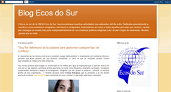 Desktop Screenshot of ecosdosur.blogspot.com