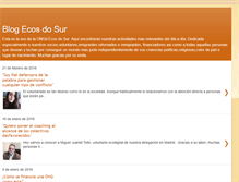 Tablet Screenshot of ecosdosur.blogspot.com