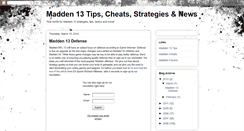 Desktop Screenshot of madden-tips.blogspot.com