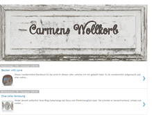 Tablet Screenshot of carmens-wollkorb.blogspot.com