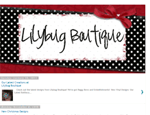 Tablet Screenshot of lilybugboutique.blogspot.com