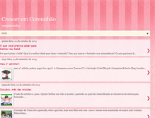 Tablet Screenshot of cresceremcomunhao.blogspot.com
