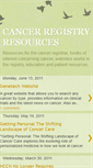 Mobile Screenshot of cancerregistryresources.blogspot.com