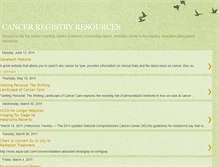 Tablet Screenshot of cancerregistryresources.blogspot.com