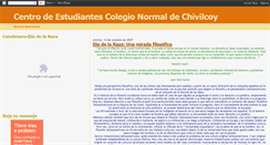 Desktop Screenshot of centrodestudiantescolegionormal.blogspot.com