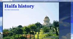 Desktop Screenshot of haifa-history.blogspot.com