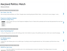 Tablet Screenshot of maryland-politics.blogspot.com