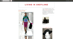 Desktop Screenshot of livinginandyland.blogspot.com