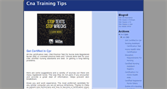Desktop Screenshot of cnatrainingtips.blogspot.com