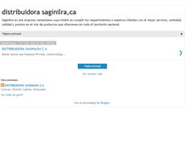 Tablet Screenshot of distribuidorasaginilra.blogspot.com