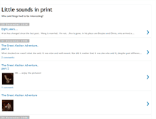 Tablet Screenshot of littlesounds.blogspot.com