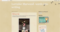 Desktop Screenshot of lorrainemarwoodwordsintowriting.blogspot.com