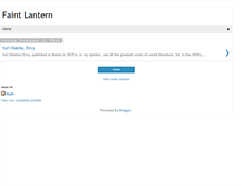 Tablet Screenshot of faintlantern.blogspot.com
