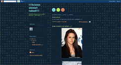 Desktop Screenshot of kristenstewartnaked.blogspot.com