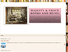 Tablet Screenshot of majestyandgrace.blogspot.com