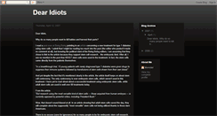 Desktop Screenshot of dearidiots.blogspot.com
