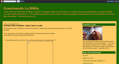 Desktop Screenshot of examinandolabiblia.blogspot.com