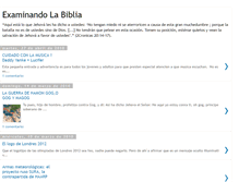Tablet Screenshot of examinandolabiblia.blogspot.com