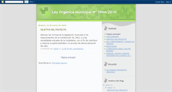 Desktop Screenshot of leyorganicamunicipal.blogspot.com