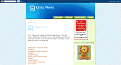 Desktop Screenshot of essay-world.blogspot.com