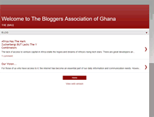 Tablet Screenshot of ghanabloggersassociation.blogspot.com