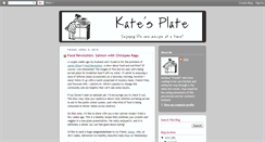 Desktop Screenshot of kates-plate.blogspot.com