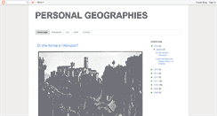 Desktop Screenshot of personal-geographies.blogspot.com