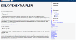 Desktop Screenshot of kolayyemektarifeleri.blogspot.com