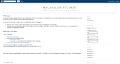 Desktop Screenshot of malayalamstudent.blogspot.com