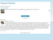 Tablet Screenshot of payasosinfantiles.blogspot.com