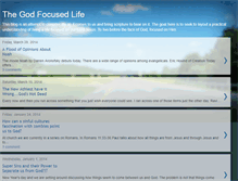Tablet Screenshot of godfocusedlife.blogspot.com