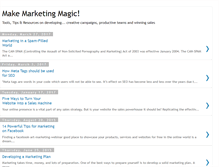 Tablet Screenshot of makemarketingmagic.blogspot.com