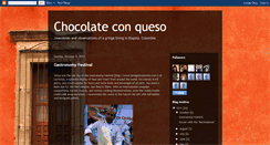 Desktop Screenshot of chocolate-con-queso.blogspot.com