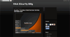 Desktop Screenshot of hacksecurityblog.blogspot.com