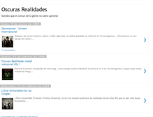 Tablet Screenshot of oscurasrealidades.blogspot.com