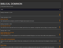 Tablet Screenshot of biblicaldominion.blogspot.com