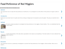 Tablet Screenshot of earthwormfoodpreference.blogspot.com