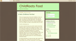 Desktop Screenshot of childrootsfood.blogspot.com