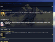 Tablet Screenshot of decodehindumythology.blogspot.com